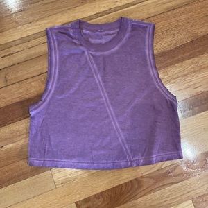 Lululemon, burgundy/purple crop top in size 6